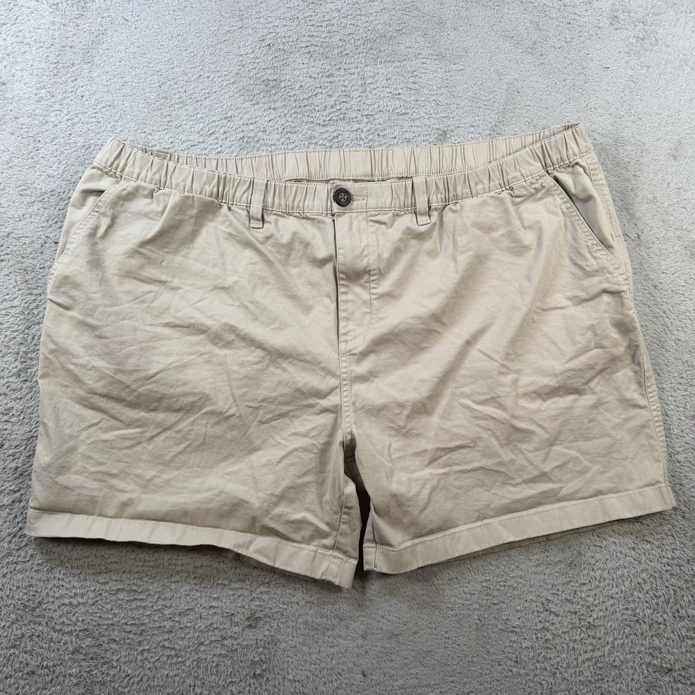 Chubbies Shorts Mens 3XL Khaki Tan Regular Fit 5.5" Stretch Casual Cotton Chino